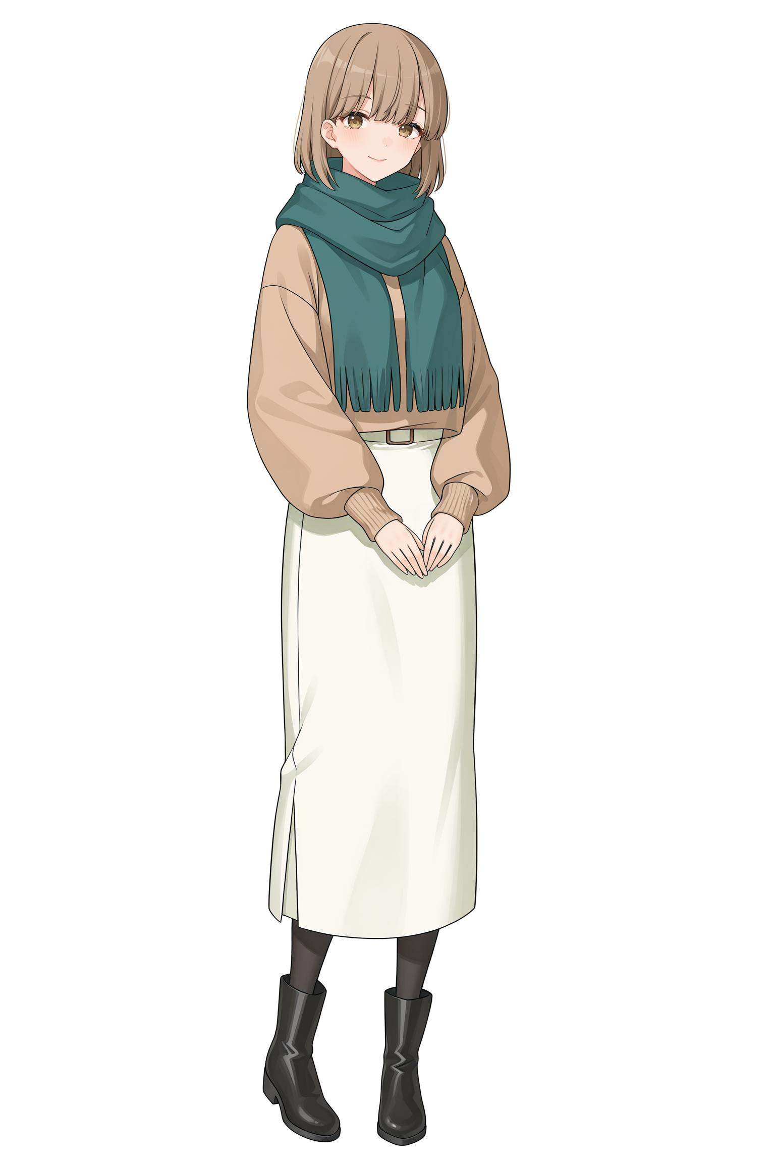 Suzuka Itou,  medium hair,  brown hair on Tensor.Art