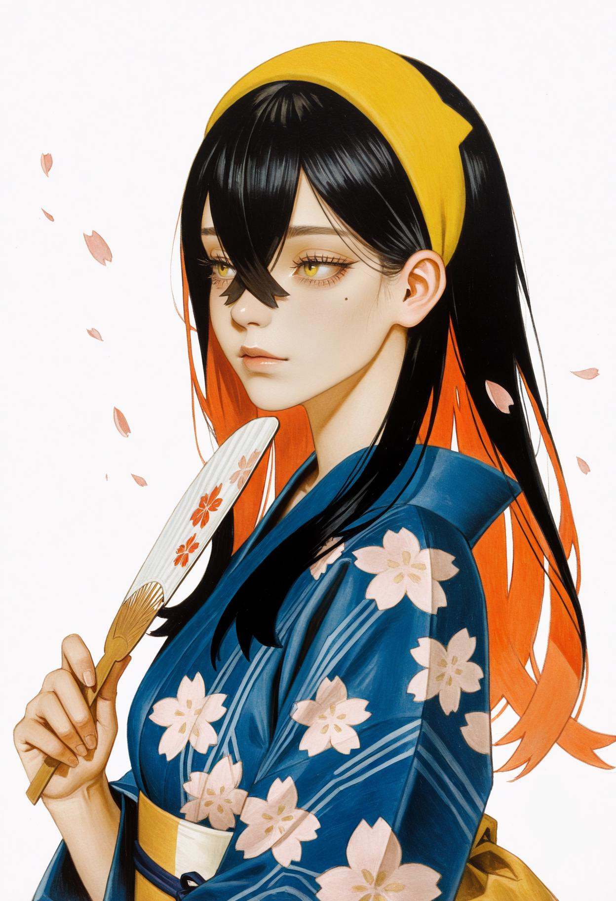 1girl,  solo,  white background on Tensor.Art