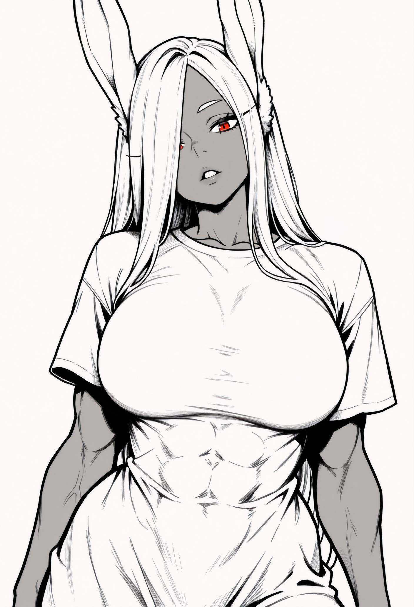 1girl,  solo,  white background on Tensor.Art