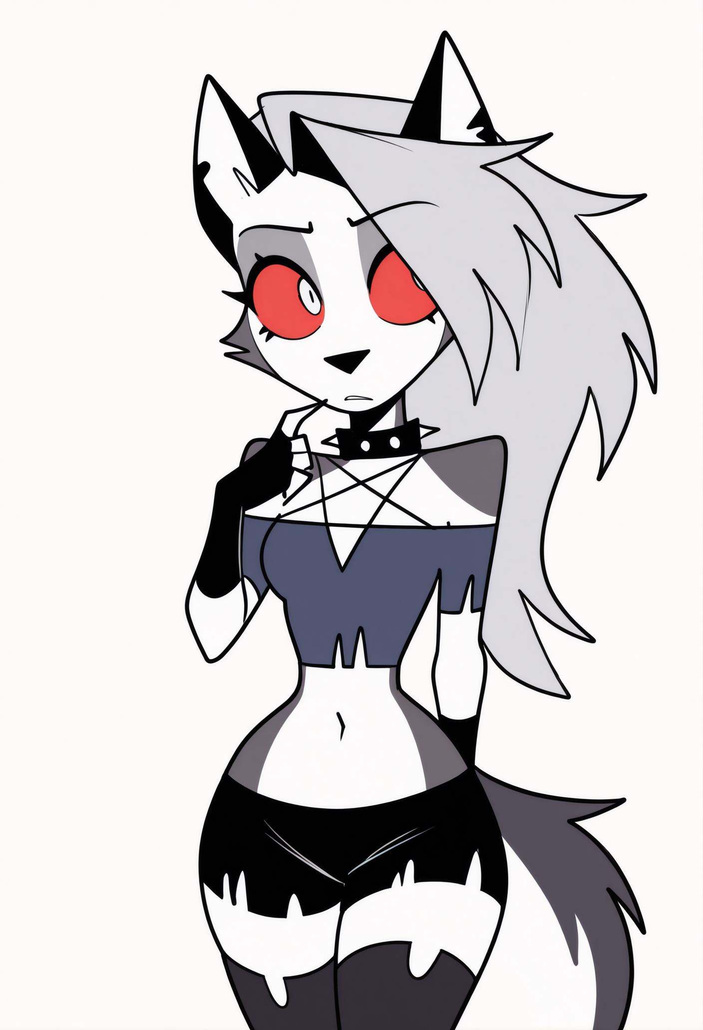 1girl,  solo,  white background on Tensor.Art
