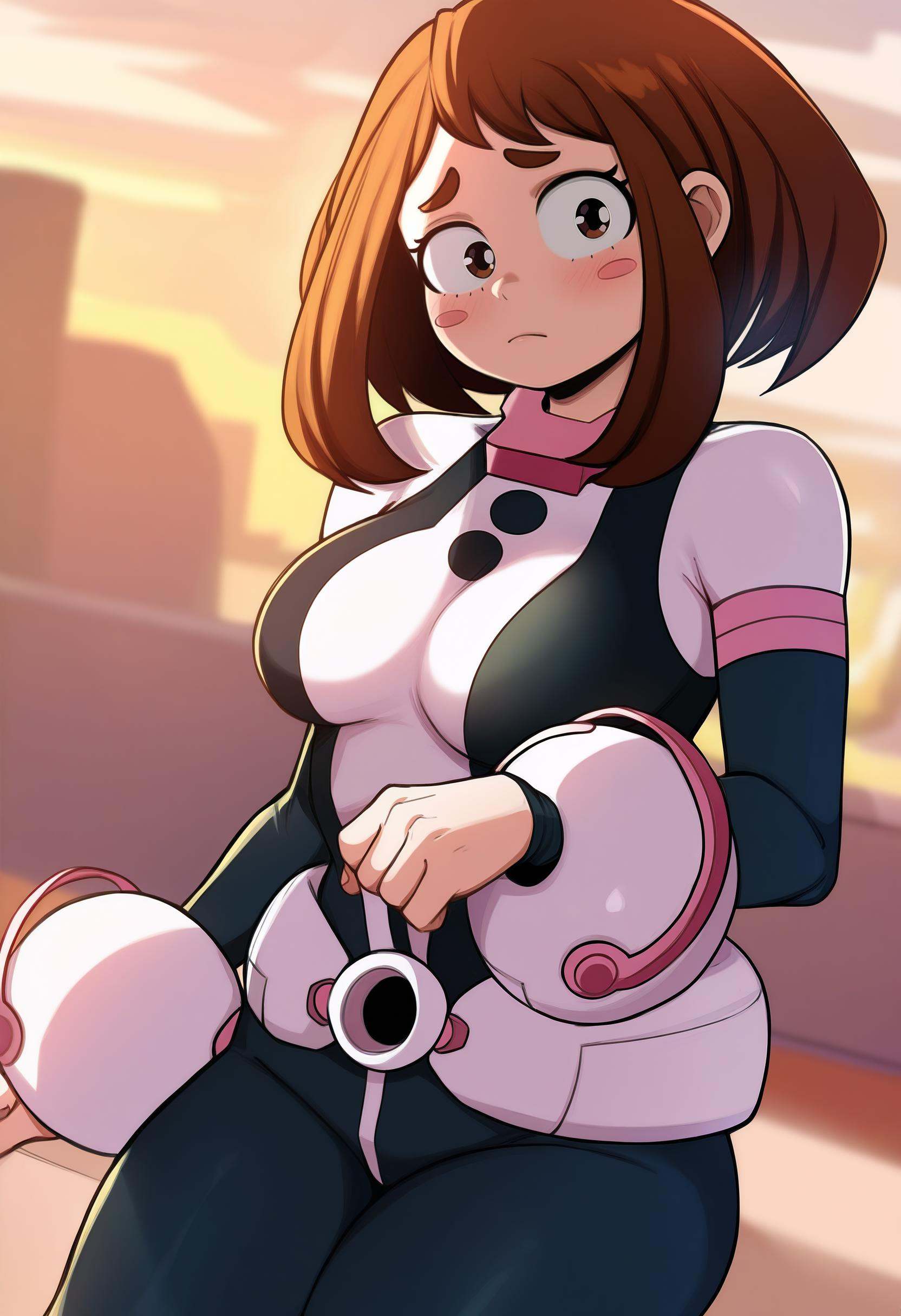 1girl,  solo,  uraraka ochako on Tensor.Art