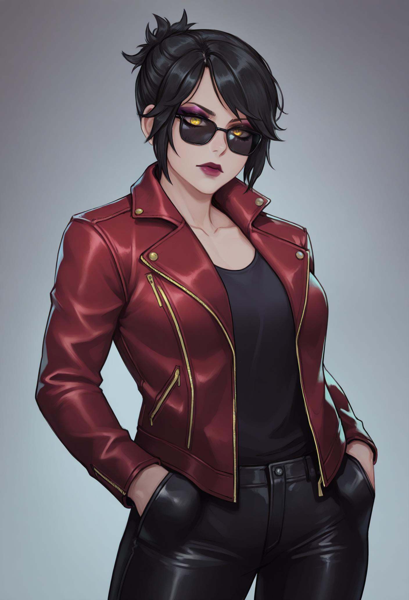 1girl,  solo,  sunglasses on Tensor.Art