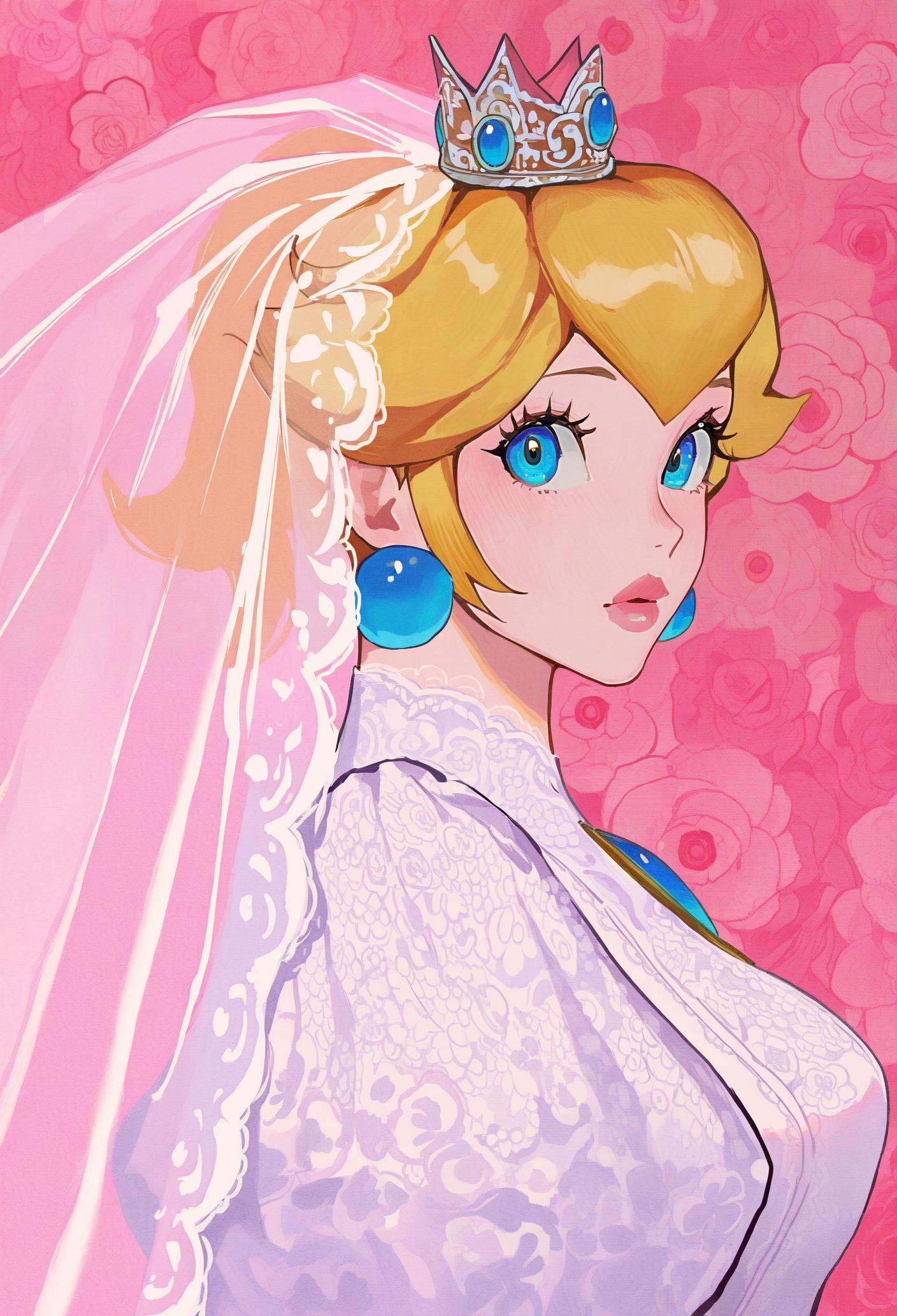 1girl,  solo,  princess peach on Tensor.Art