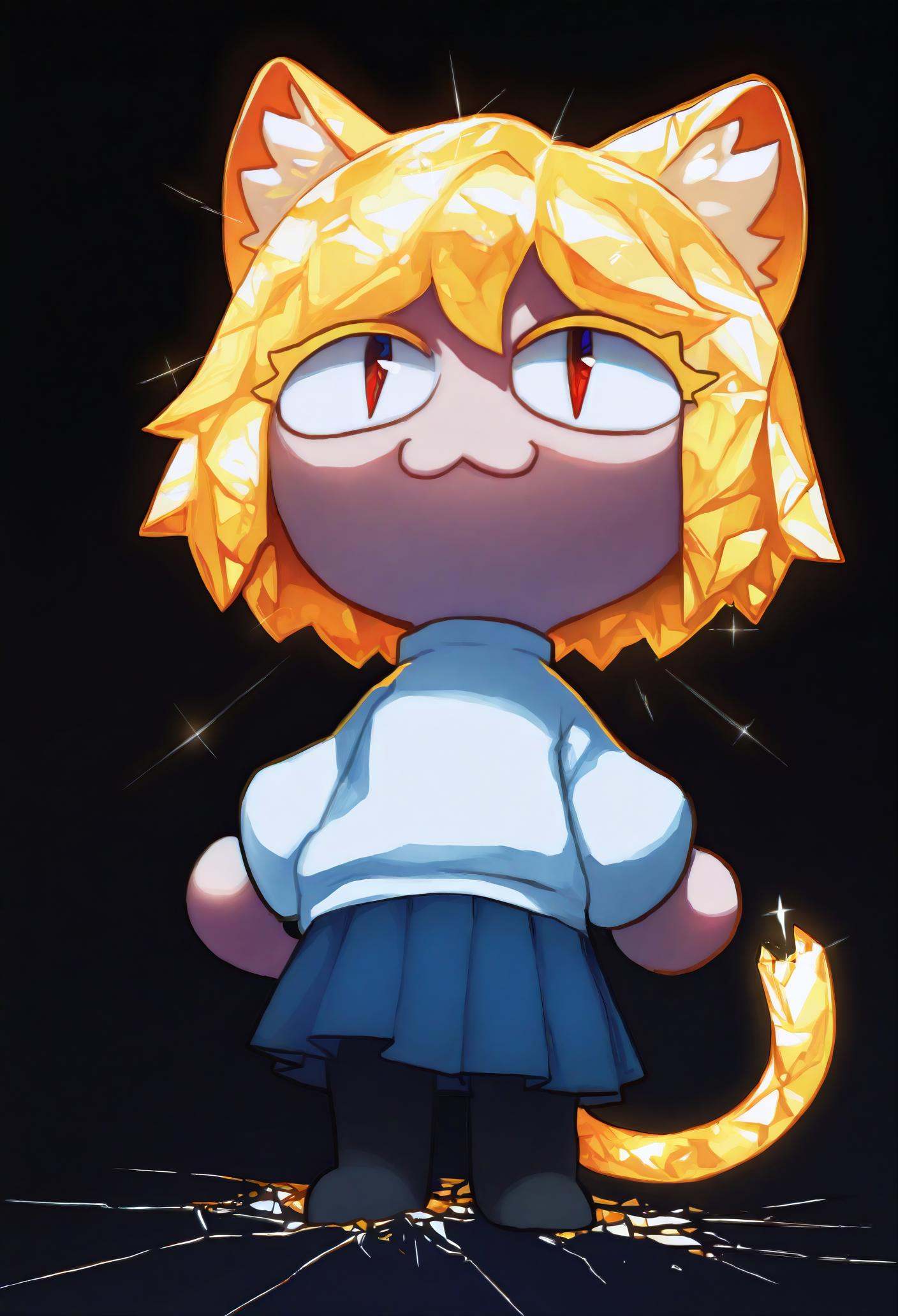 1girl,  solo,  crystal hair on Tensor.Art