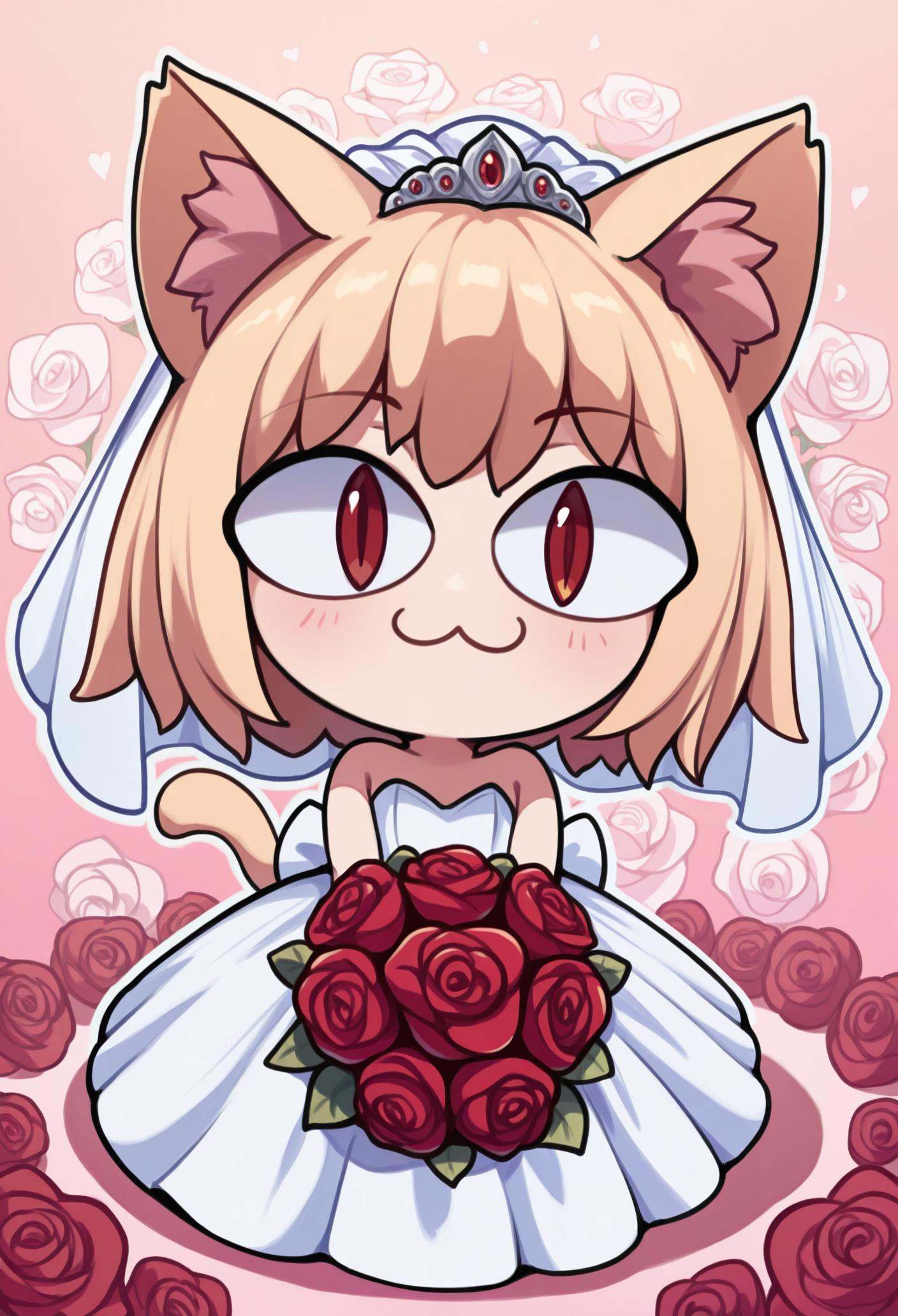 1girl,  solo,  wedding dress on Tensor.Art
