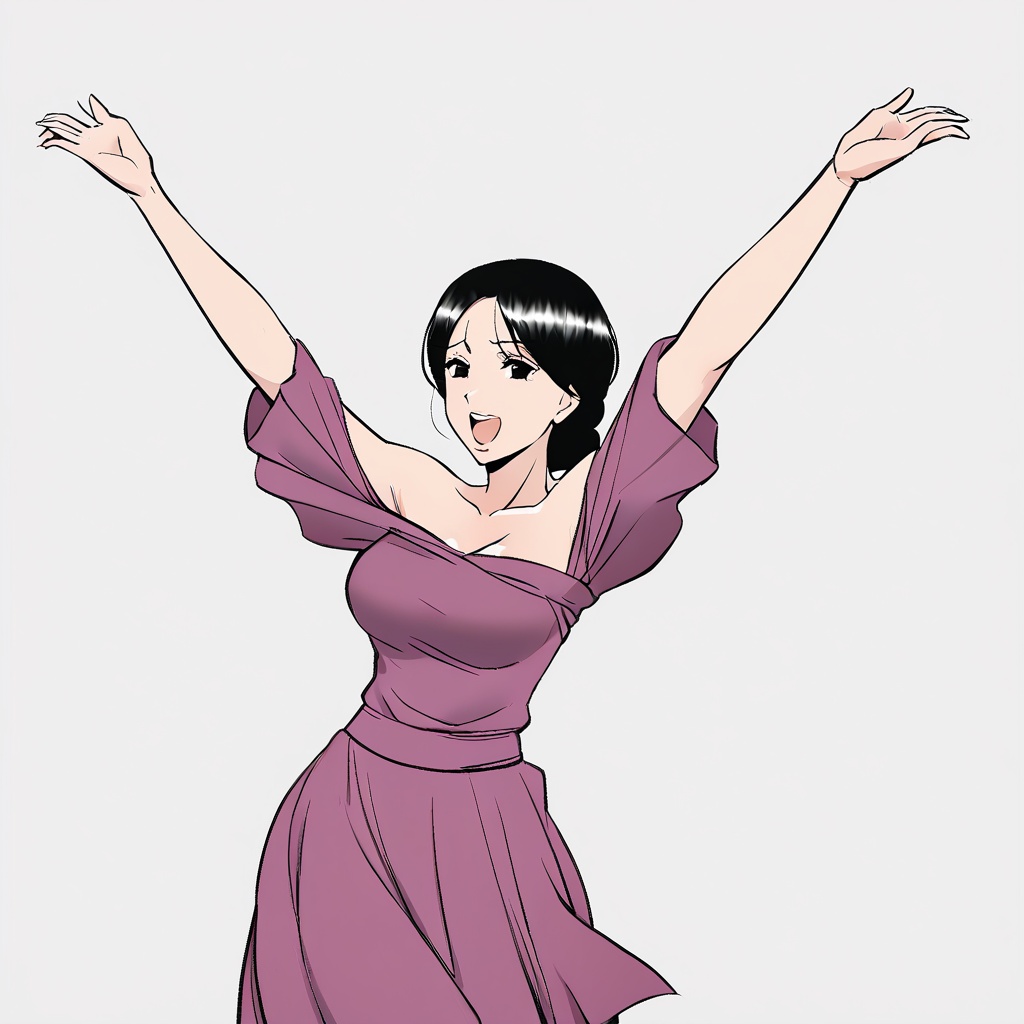 1woman,  MILFs,  black hair on Tensor.Art