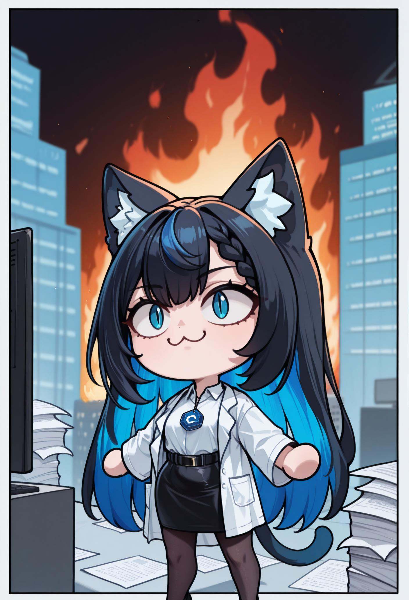 1girl,  solo,  blurry background on Tensor.Art