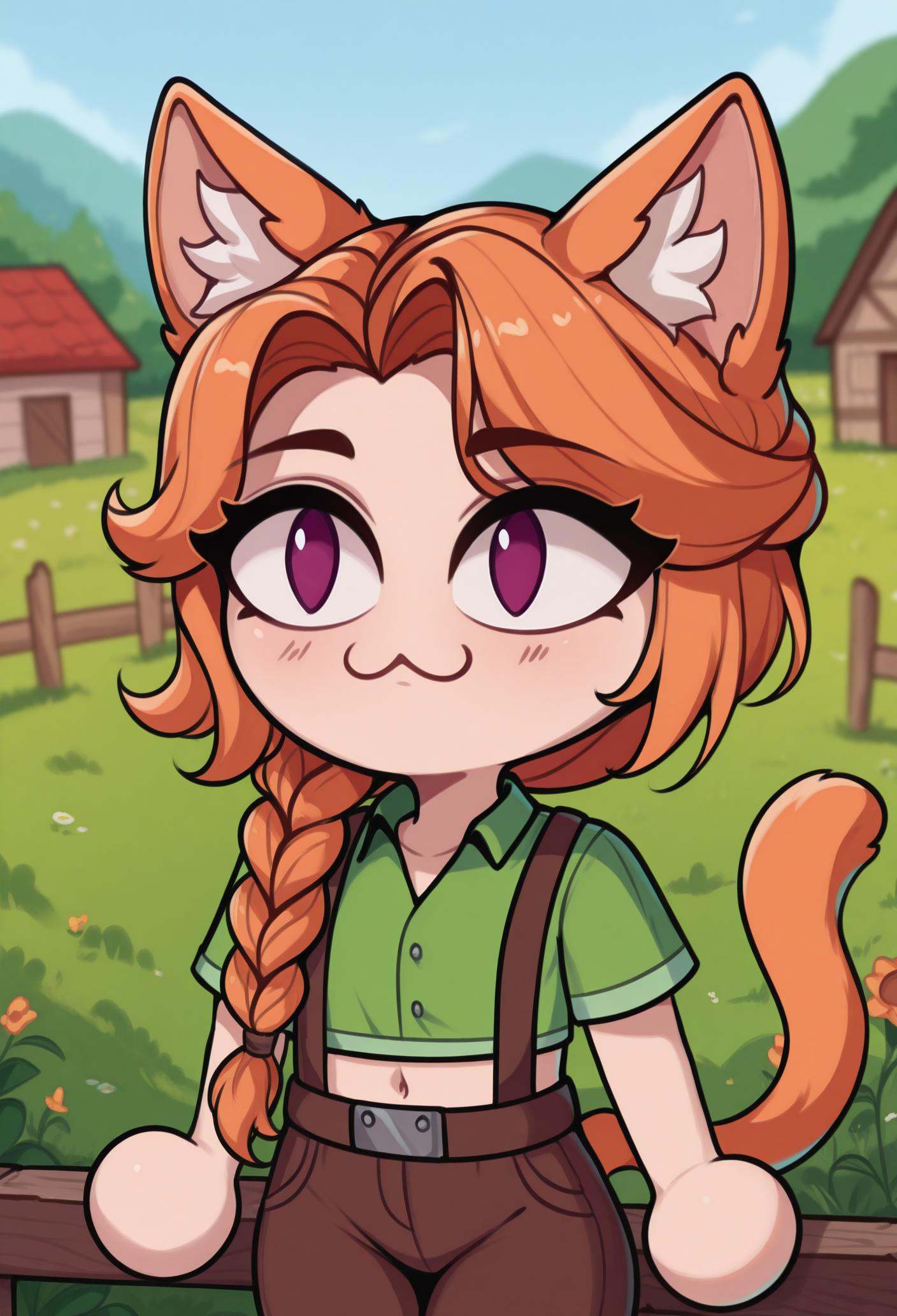 1girl,  solo,  farm on Tensor.Art