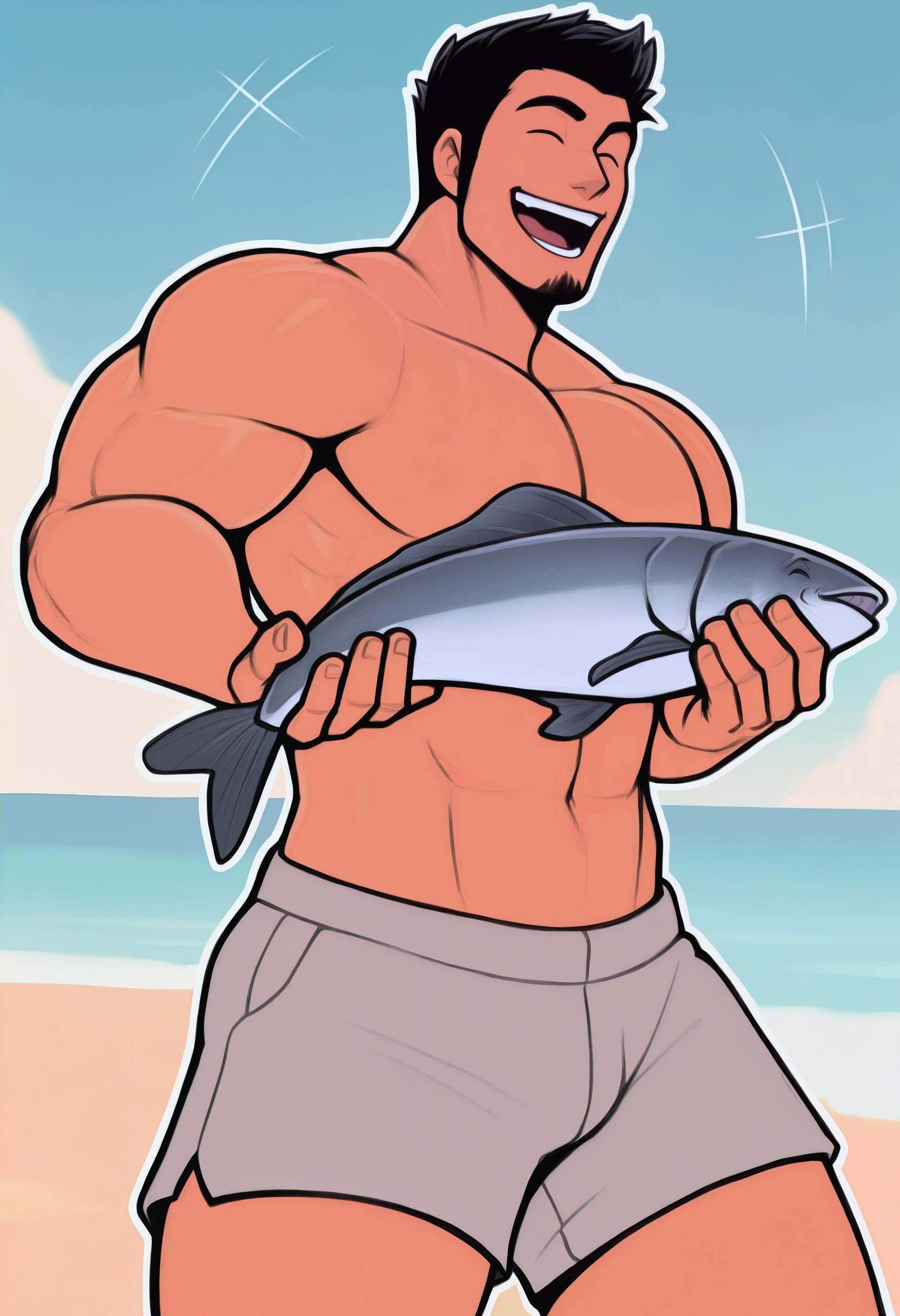 1boy,  solo,  muscular on Tensor.Art