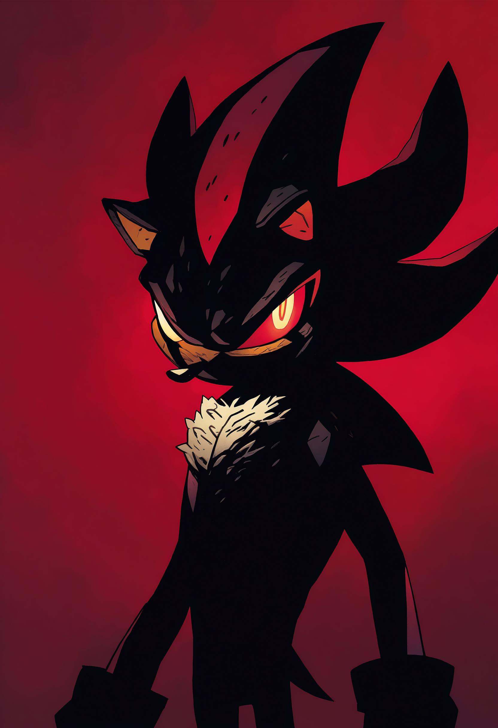 1boy,  solo,  shadow the hedgehog on Tensor.Art