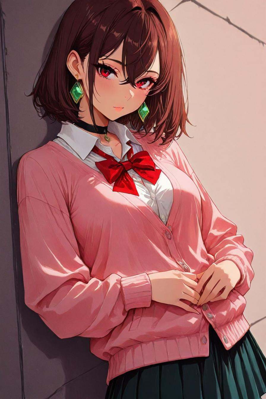 ayasemomo,  hair between eyes,  crossed bangs on Tensor.Art