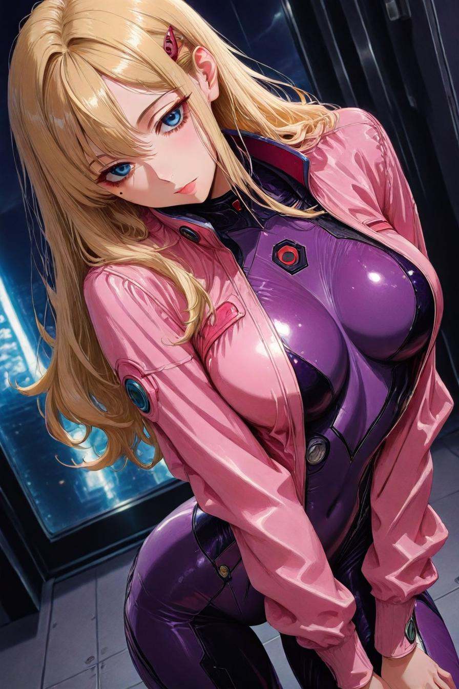 fuurinji miu,  blonde hair,  long hair on Tensor.Art
