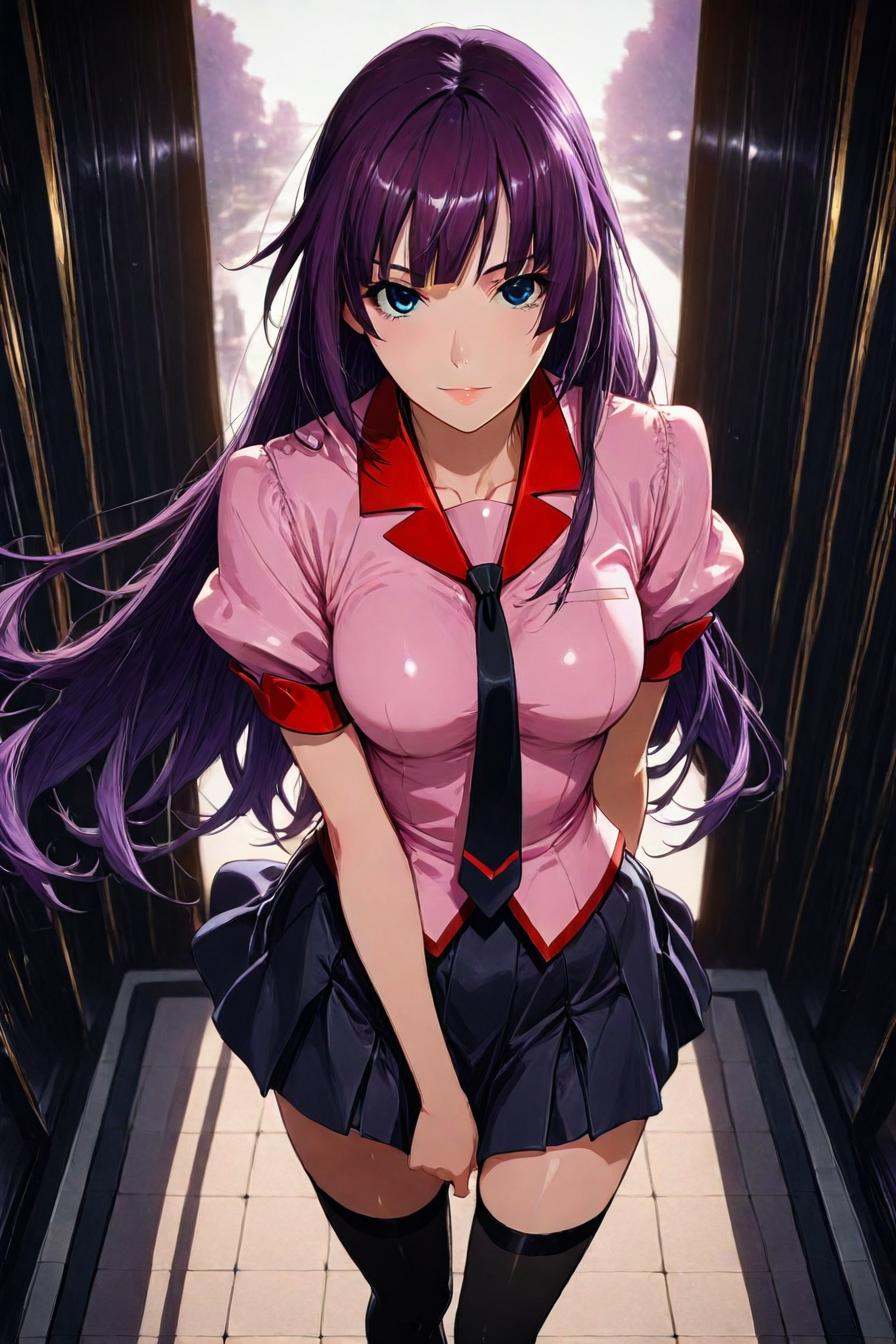 hitagi senjougahara,  bangs,  long hair on Tensor.Art