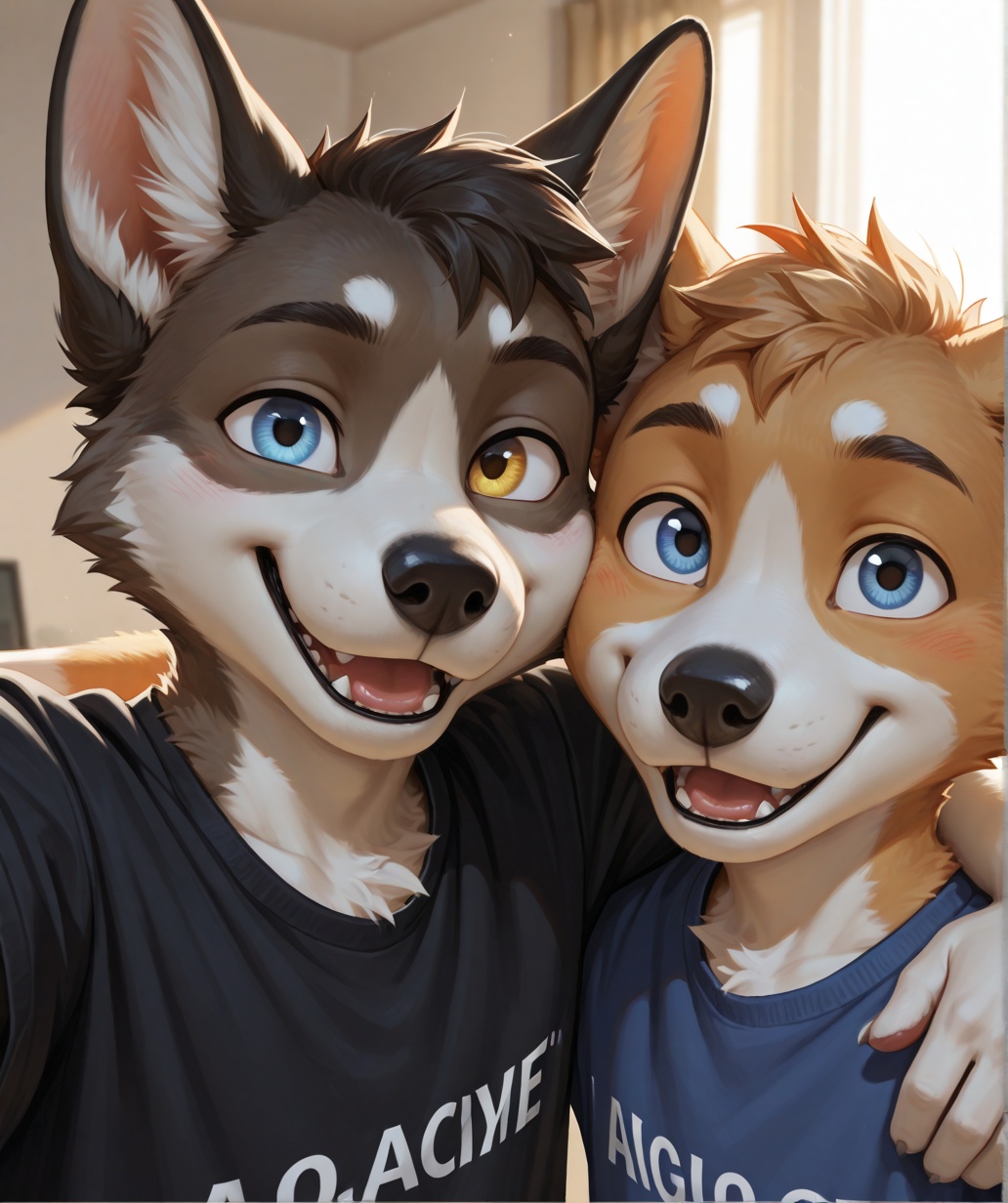 Duo,  two males,  masterpiece on Tensor.Art