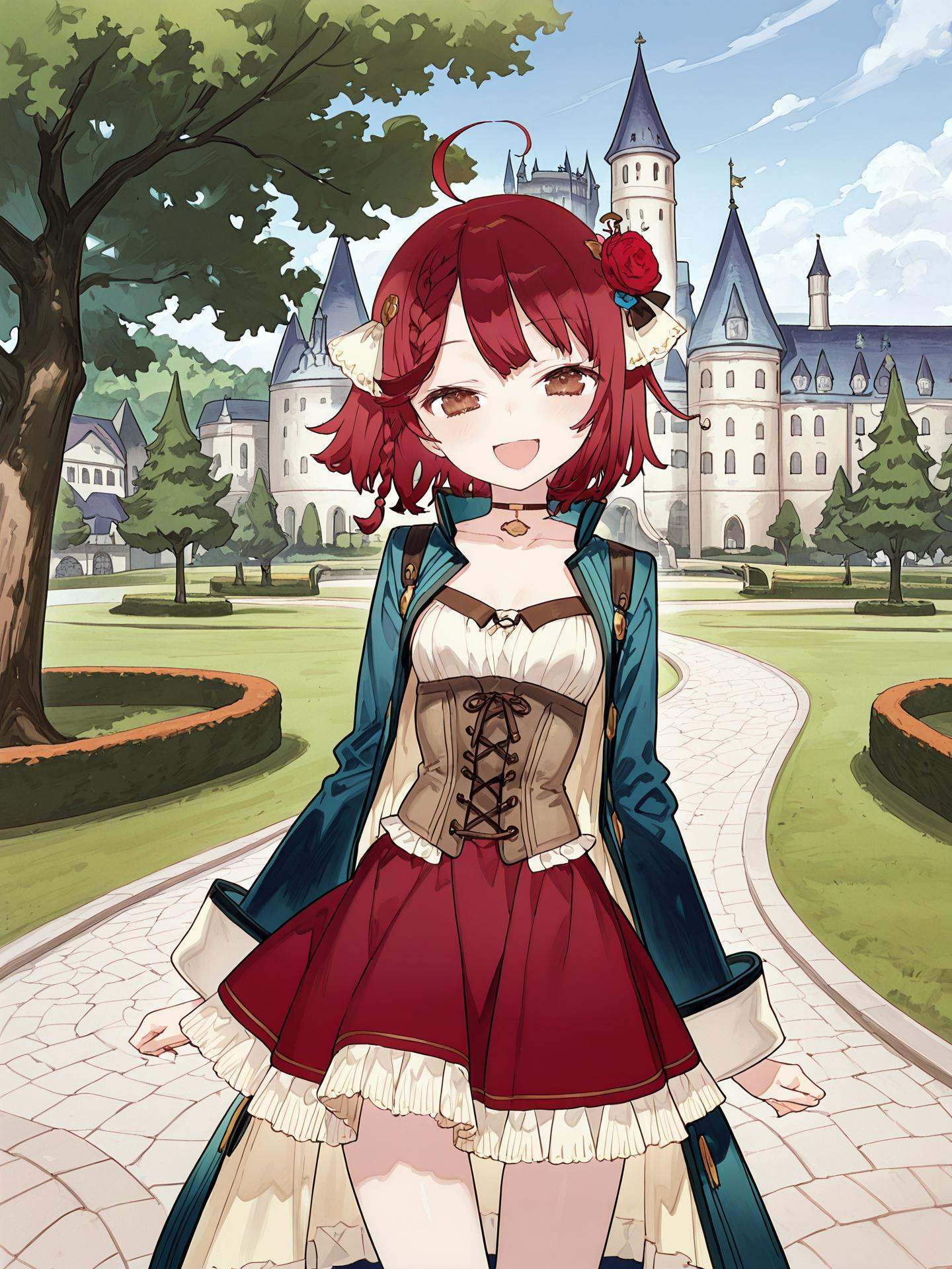 nocoatelier,  mangabrown eyes,  red hair on Tensor.Art