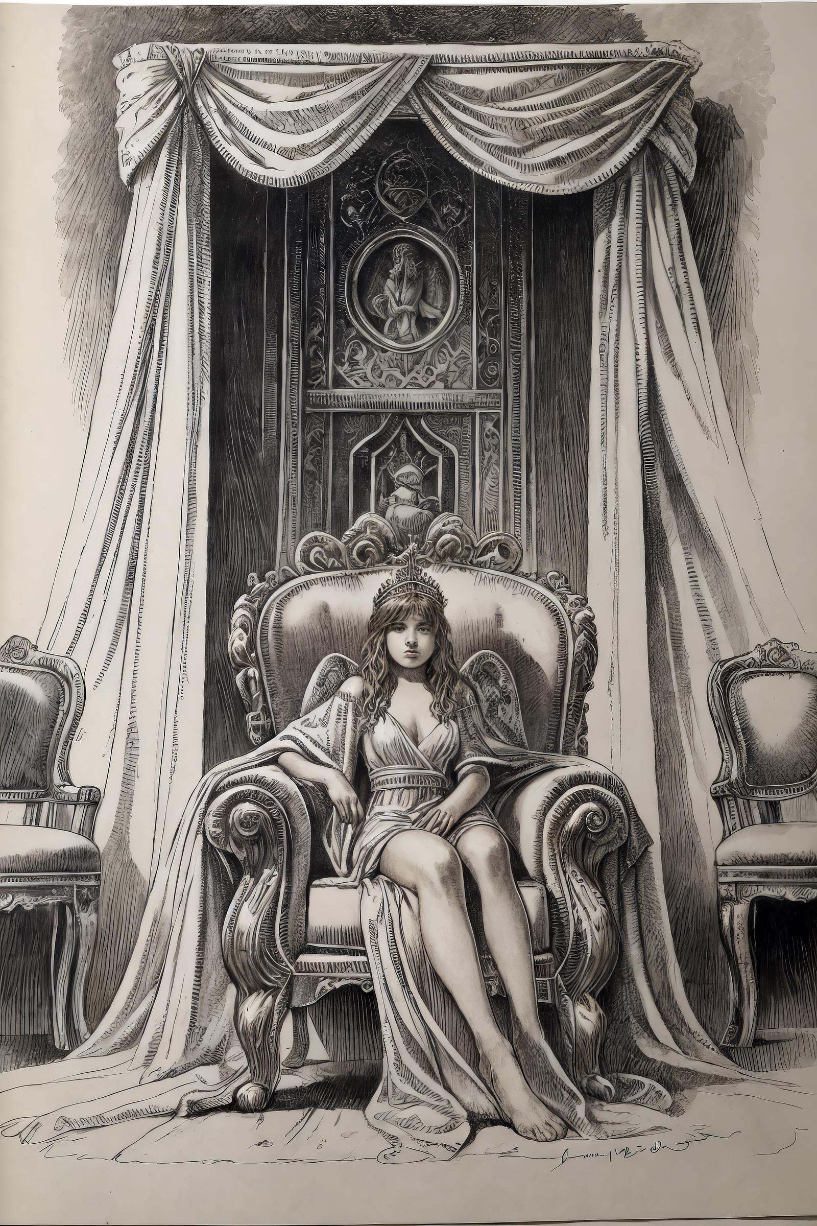 druuna style,  statue,  1girl on Tensor.Art