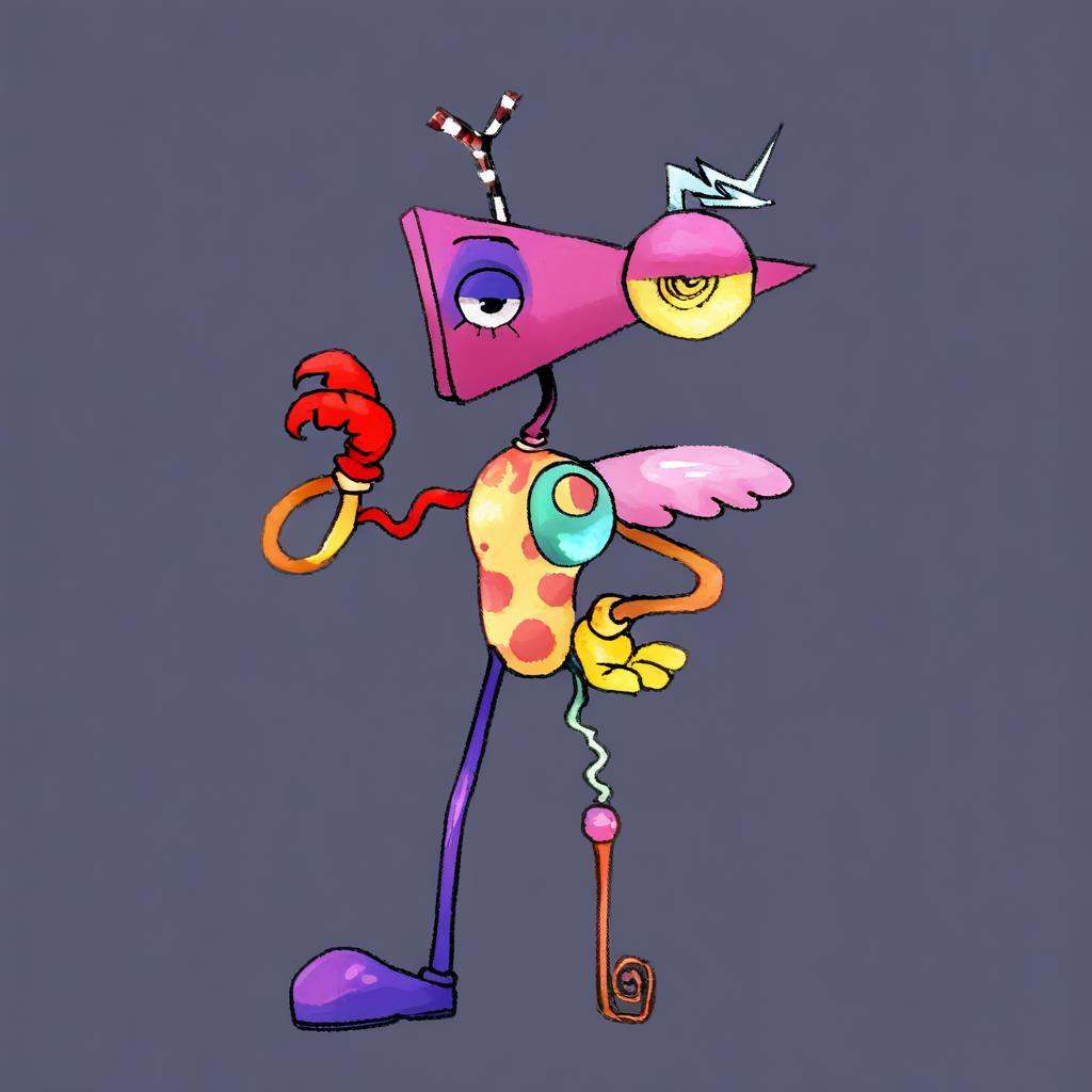 Zooble-TADC,  no mouth,  triangle-haped head on Tensor.Art