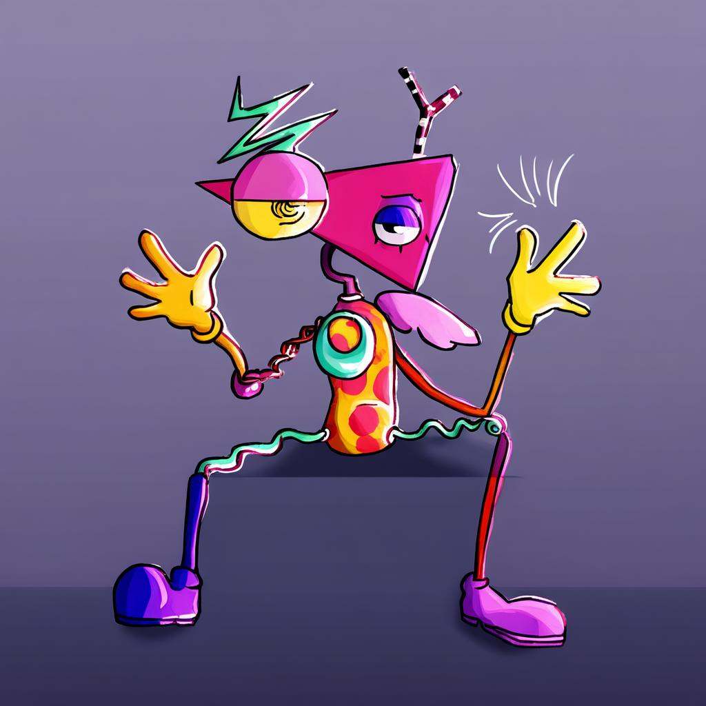 Zooble-TADC,  no mouth,  triangle-haped head on Tensor.Art