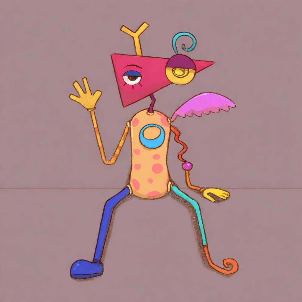 Zooble-TADC,  no mouth,  triangle-haped head on Tensor.Art