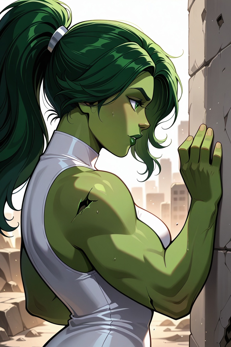 1girl,  solo,  shehulk on Tensor.Art