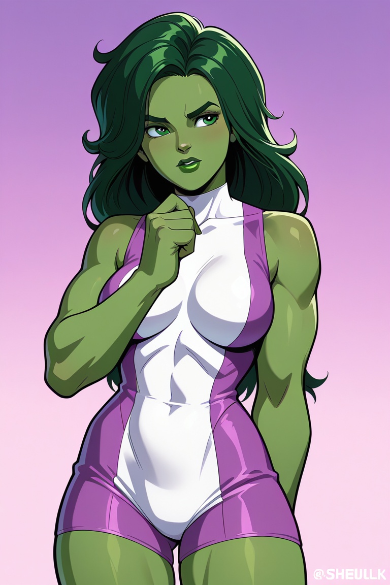 1girl,  solo,  shehulk on Tensor.Art