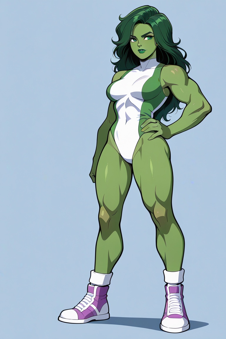 1girl,  solo,  shehulk on Tensor.Art
