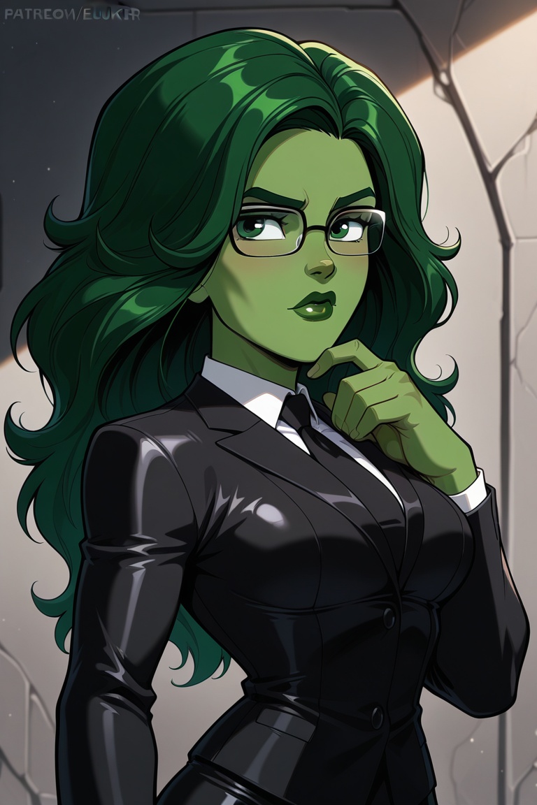 1girl,  solo,  shehulk on Tensor.Art