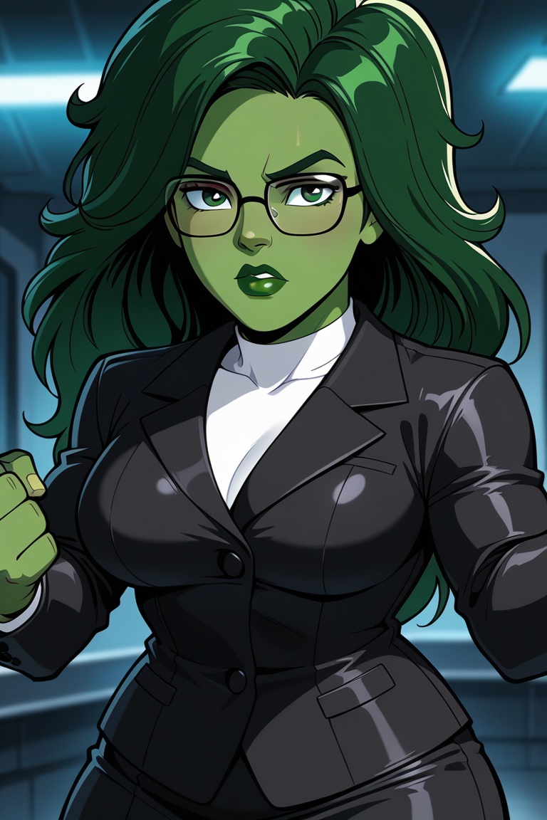 1girl,  solo,  shehulk on Tensor.Art