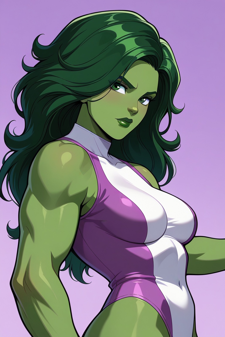 1girl,  solo,  shehulk on Tensor.Art