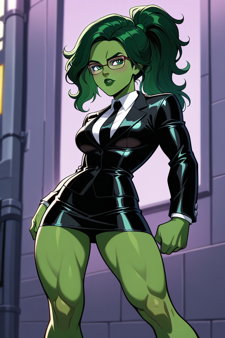 1girl,  solo,  shehulk on Tensor.Art