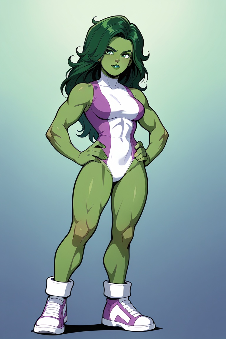 1girl,  solo,  shehulk on Tensor.Art