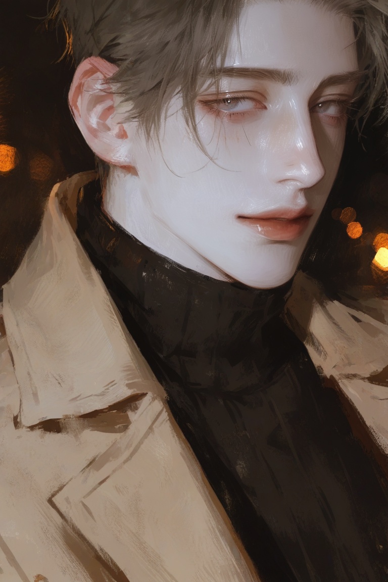 aegyo sal,  eyelashes,  1boy on Tensor.Art