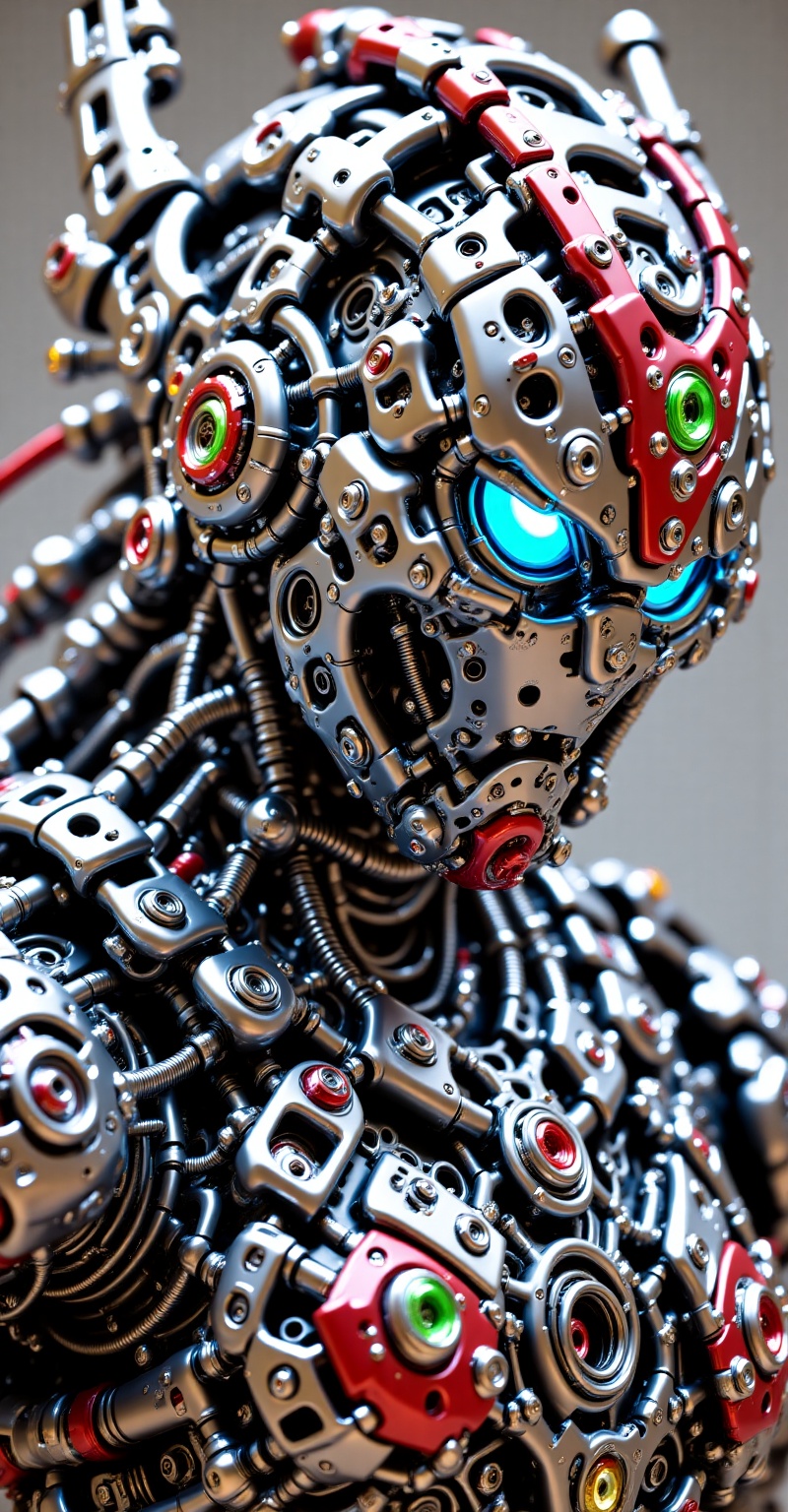((porcelain,  Mecha_style,  bolts on Tensor.Art