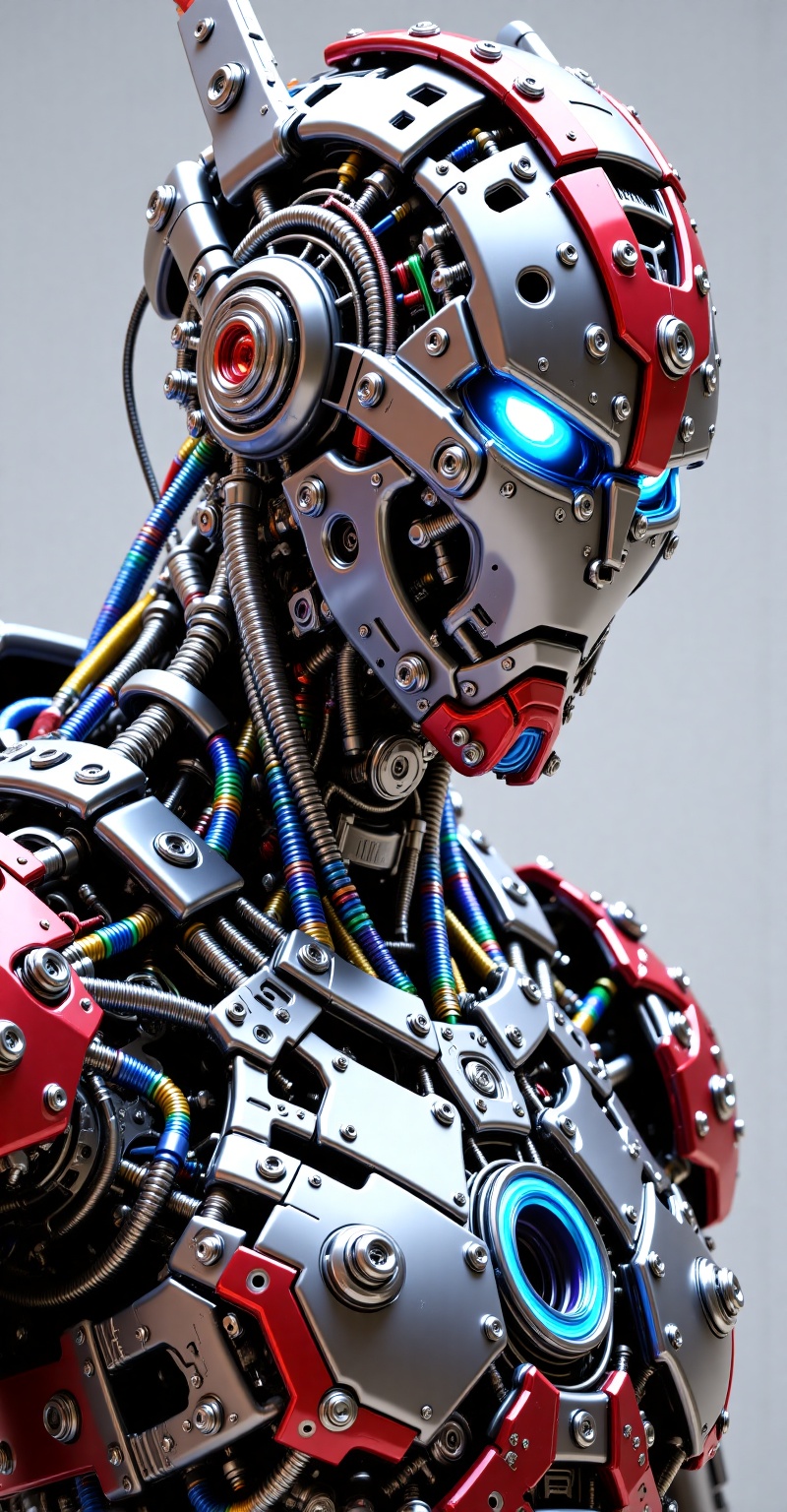 ((porcelain,  Mecha_style,  bolts on Tensor.Art