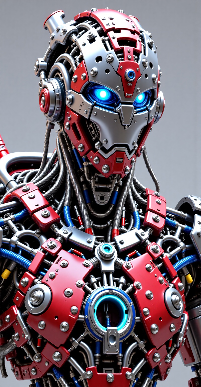 ((porcelain,  Mecha_style,  bolts on Tensor.Art