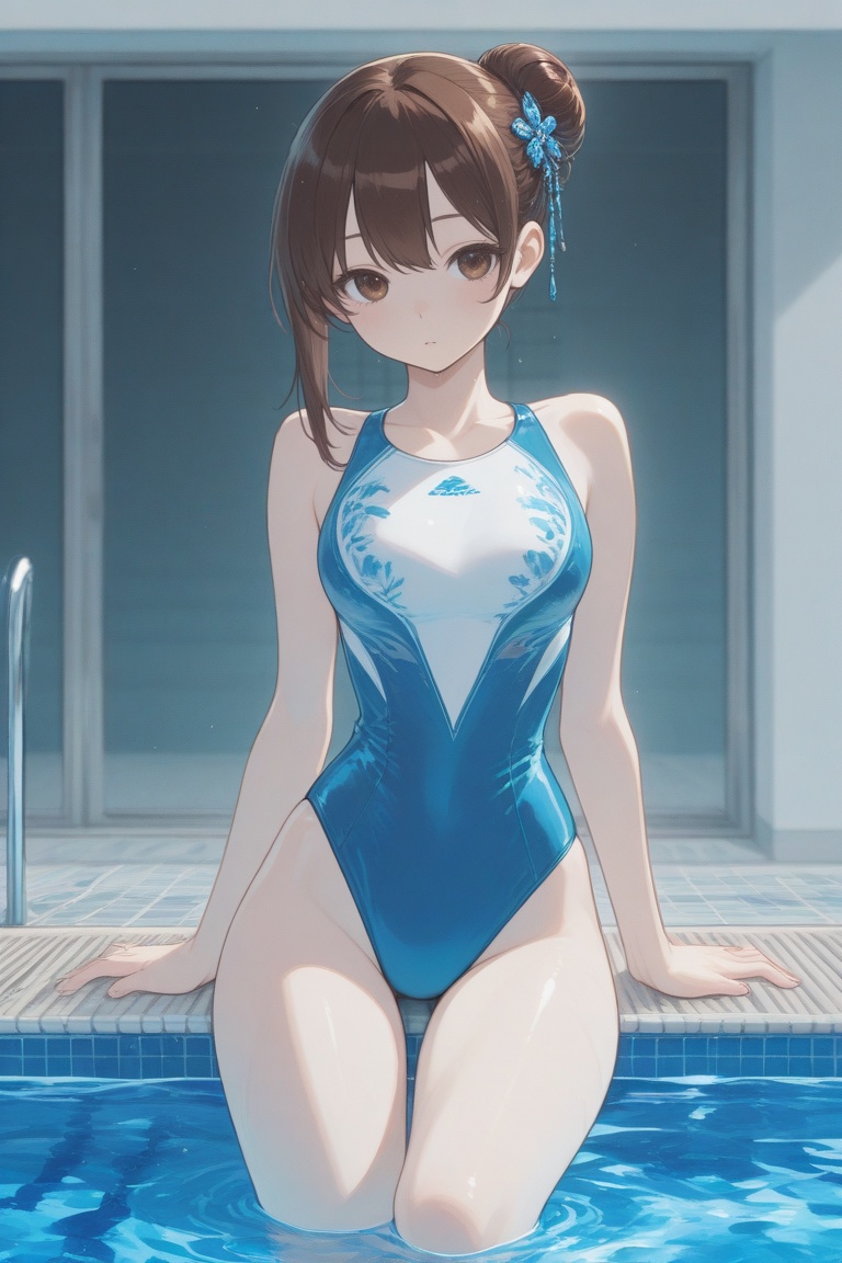 swimsuitgirl,  swimsuitgirl,  pool side on Tensor.Art