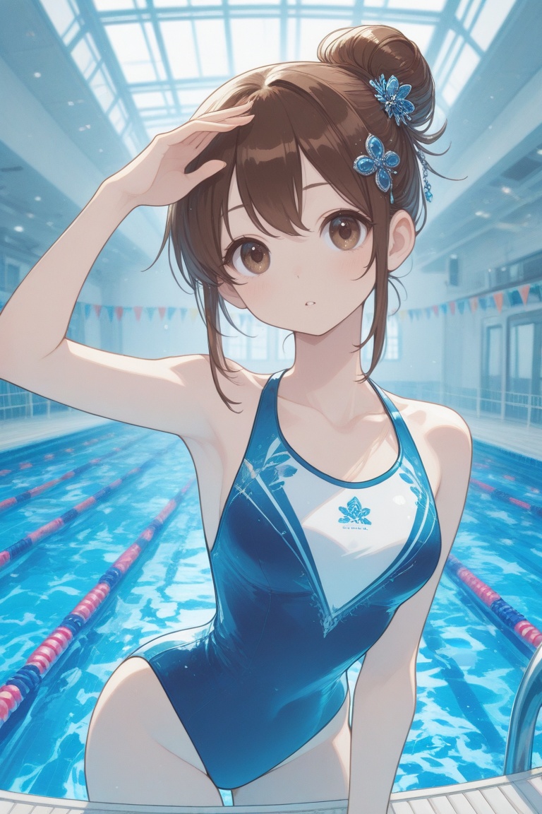 swimsuitgirl,  swimsuitgirl,  pool side on Tensor.Art