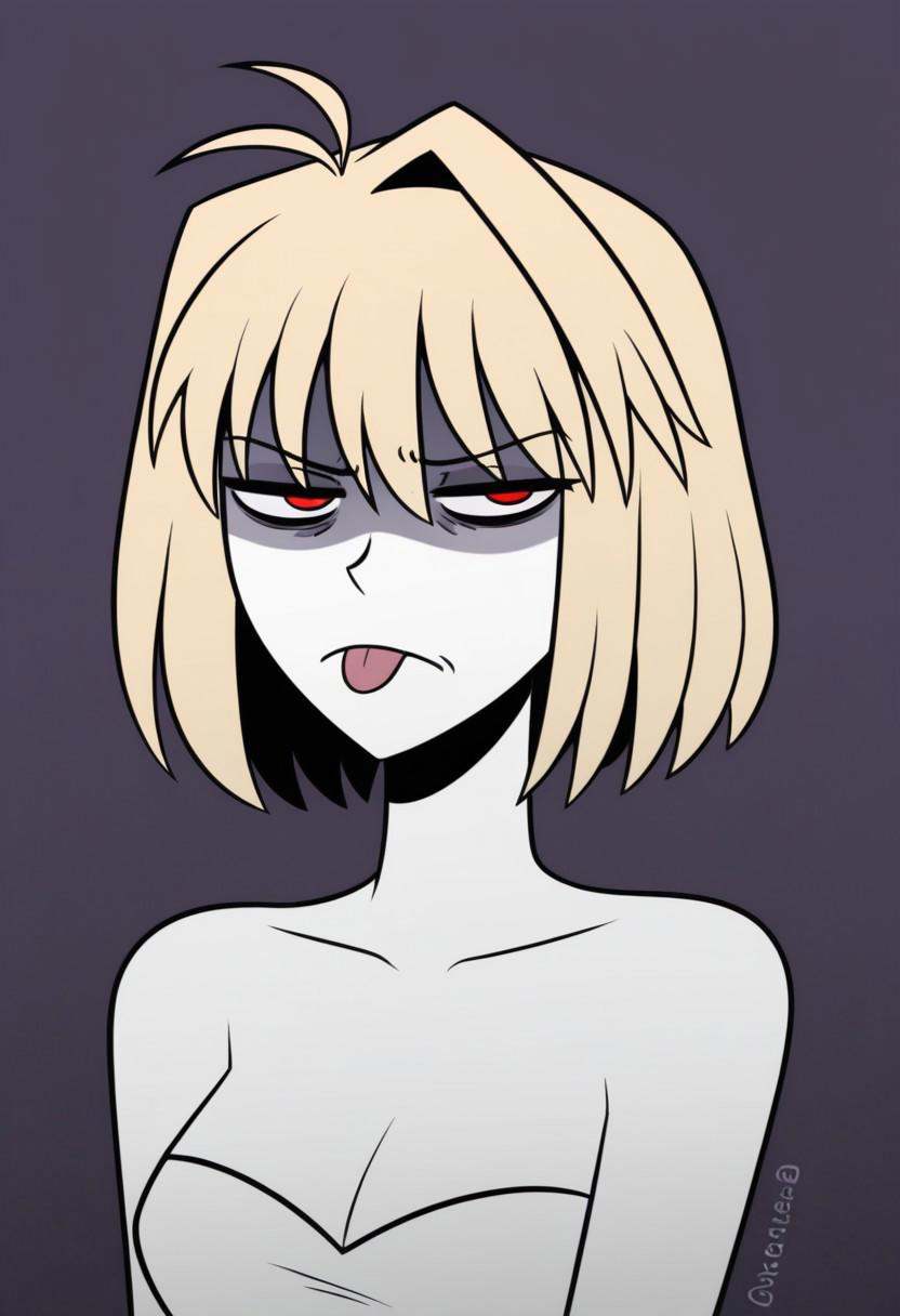 dariacohen_XL,  flat color,  bold outlines on Tensor.Art