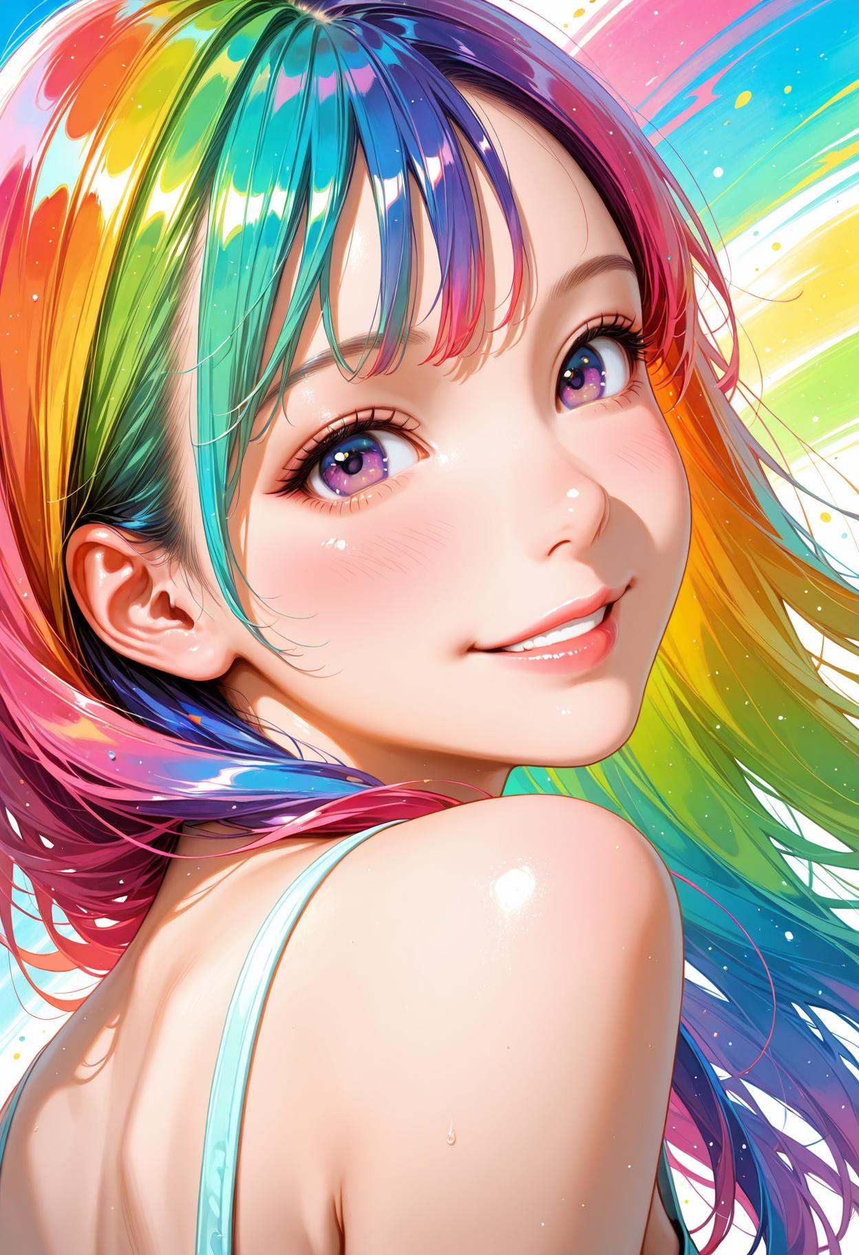 realistic,  cute girl,  smile on Tensor.Art