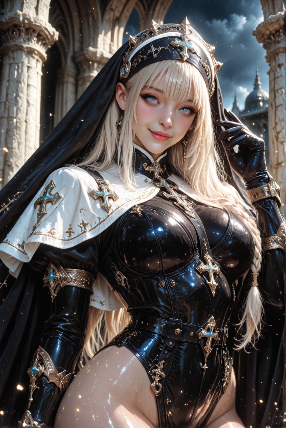 1girl,  aroused,  pervert smile on Tensor.Art