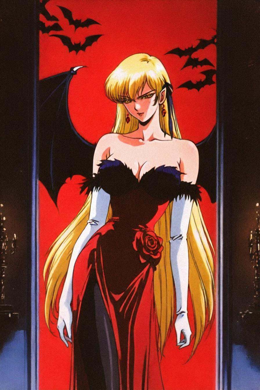 kiss-shot acerola-orion heart-under-blade,  very long hair,  blonde hair on Tensor.Art