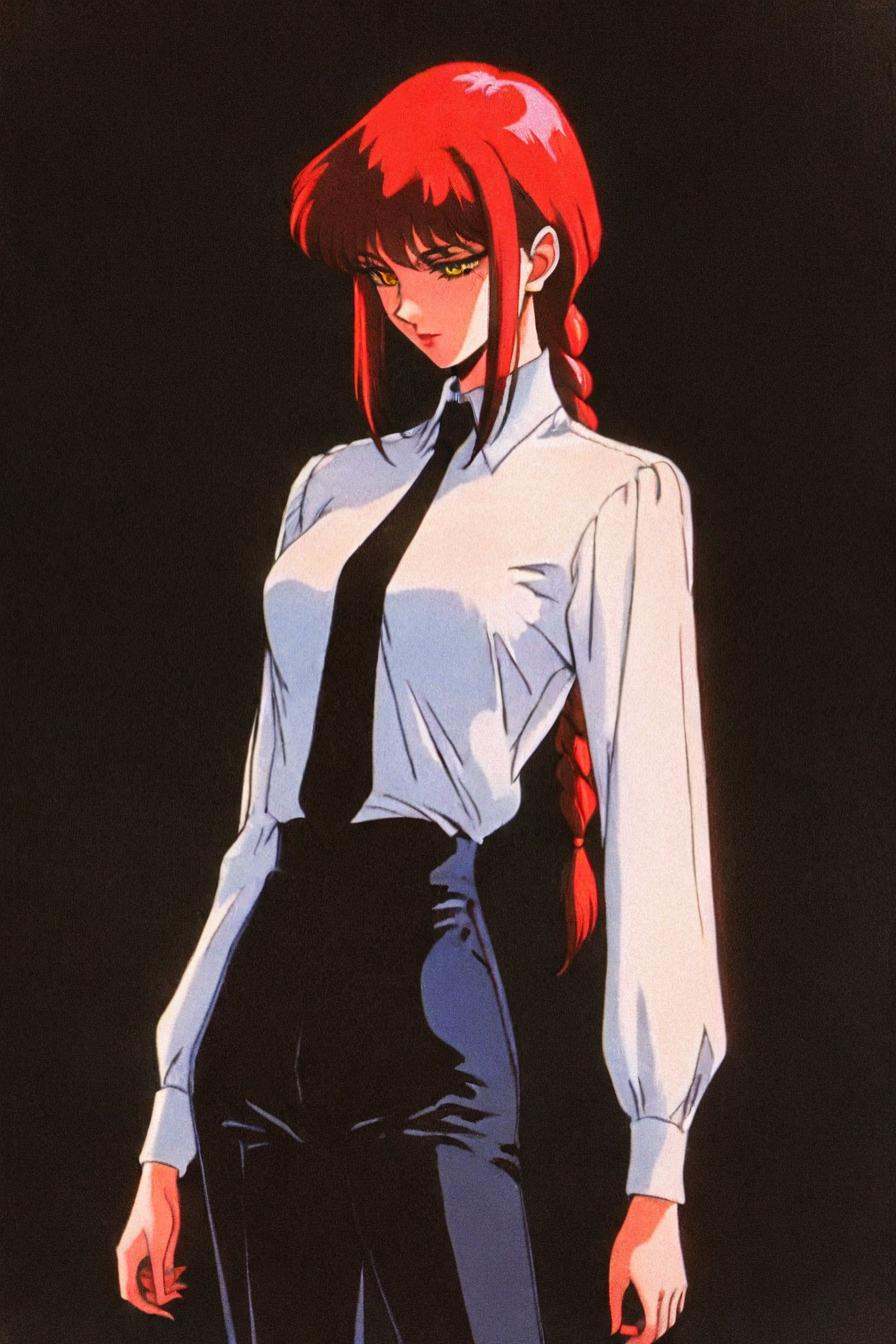 makima,  red hair,  long hair on Tensor.Art