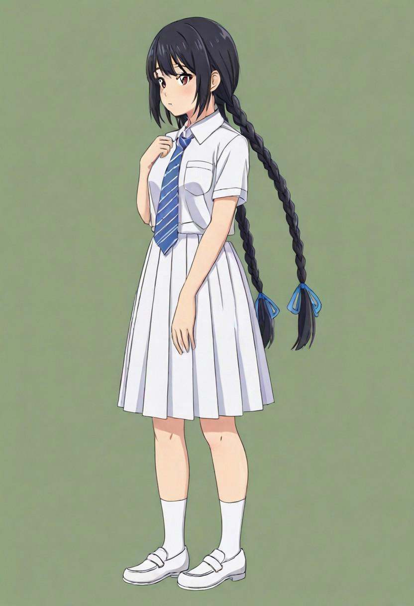 SLSCL,  black hair,  long braids on Tensor.Art