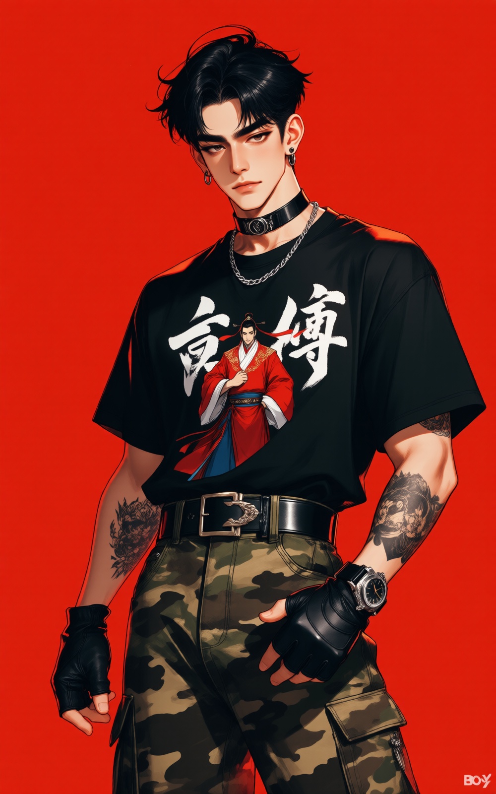 - male,  1boy,  solo on Tensor.Art