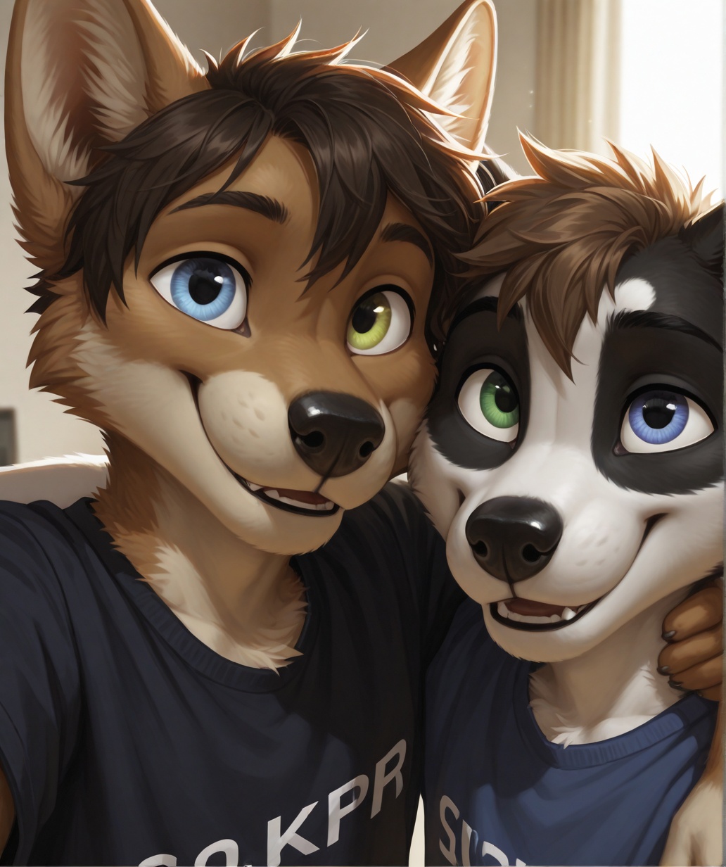 Duo,  two males,  masterpiece on Tensor.Art