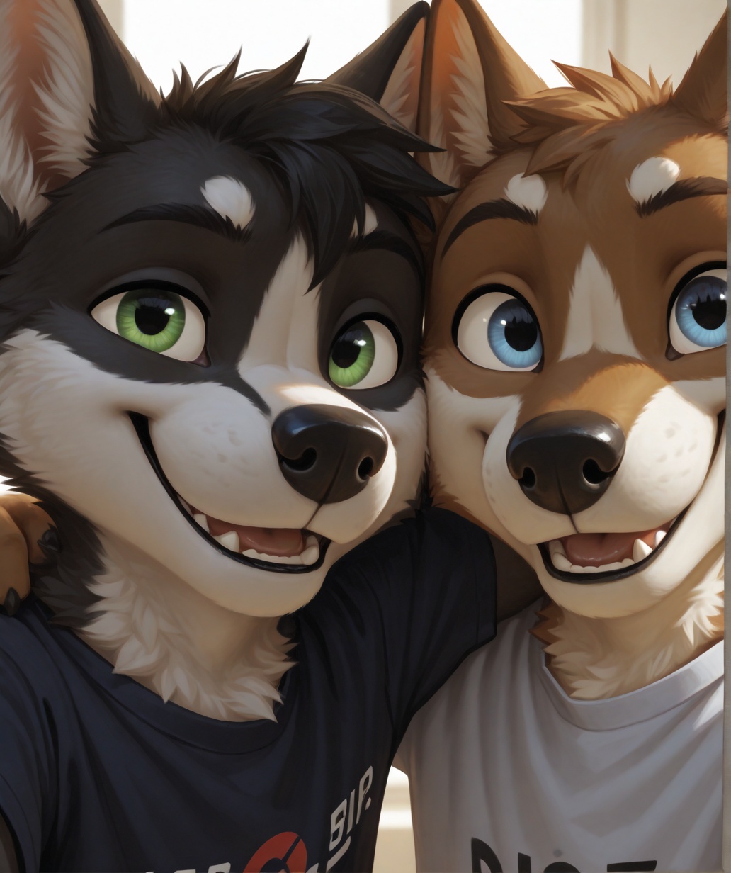 Duo,  two males,  masterpiece on Tensor.Art