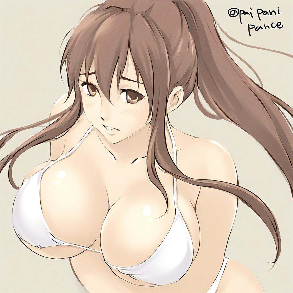 pai-panic,  pai-chan,  brown hair long hair on Tensor.Art