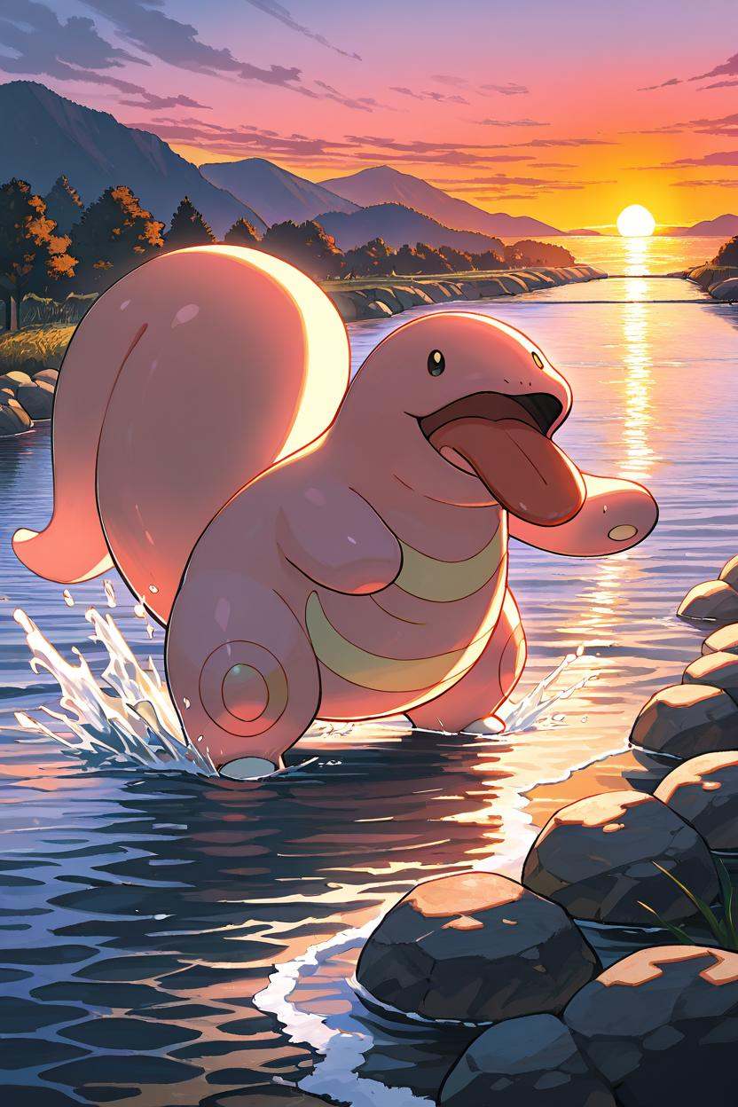 masterpiece,  best quality,  Lickitung on Tensor.Art