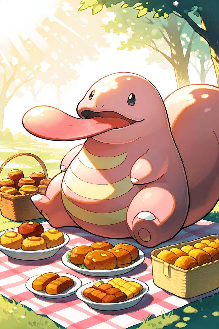 masterpiece,  best quality,  Lickitung on Tensor.Art