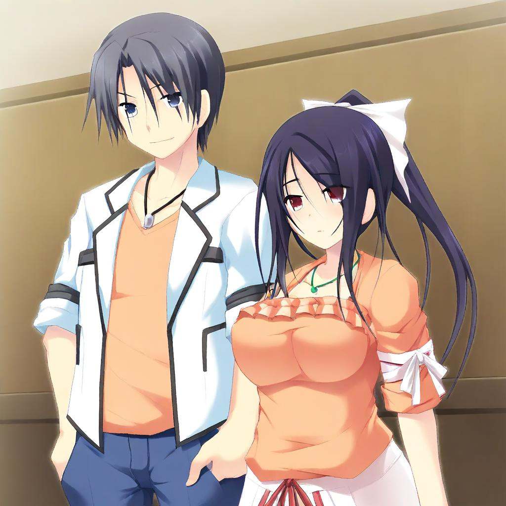 isuzu-anatano,  black hair,  long hair on Tensor.Art